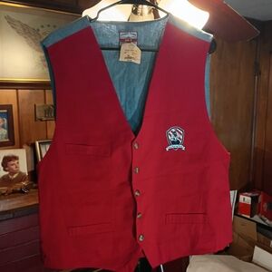 Warner Bros. Red Vest with Embroidered Logo